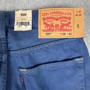 Levi's 501 93 Straight Jeans Mens 28x32(31) Blue Button Fly Cotton Denim NWT